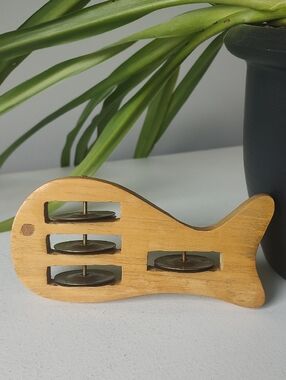 Wooden Fish Shaped Tambourine